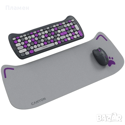 Безжичен комплект клавиатурата и мишка с пад