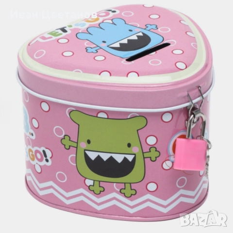 Детска метална касичка Let’s Go!, снимка 2 - Други - 52216282