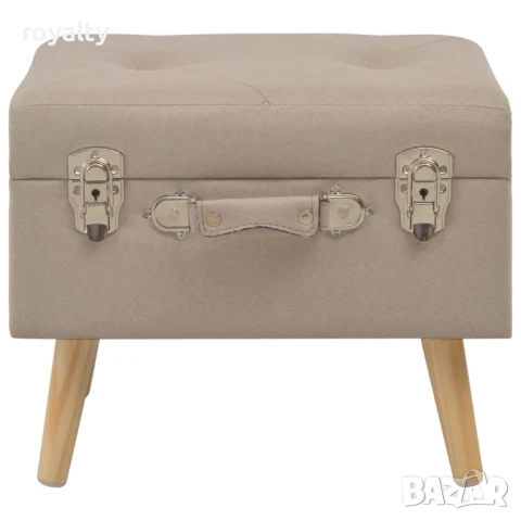 Табуретки за съхранение, 3 бр, бежови, плат , снимка 8 - Други стоки за дома - 50937119