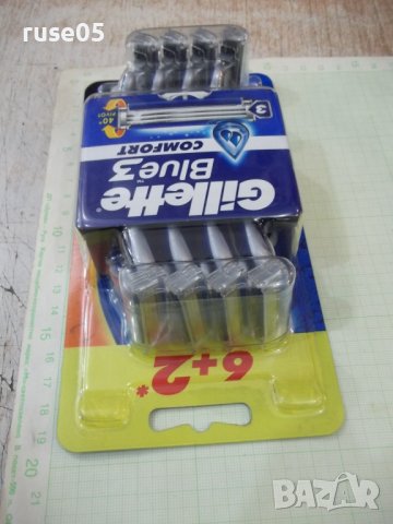 Комплект самобръсначки "Gillette Blue 3 COMFORT - 6+2" нов, снимка 3 - Други - 40812761