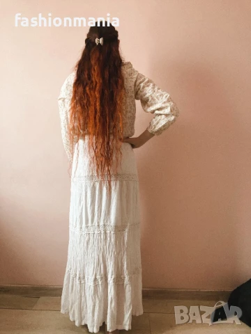  Романтична бохо макси пола – втора употреба 🤍, снимка 4 - Поли - 50645857