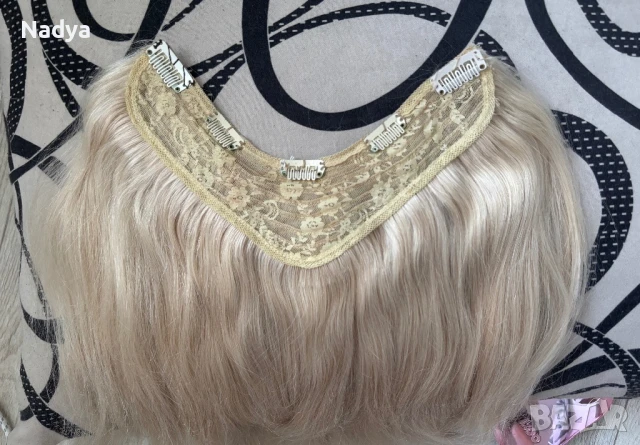 Естествена коса екстеншън/треса, снимка 2 - Аксесоари за коса - 51082176