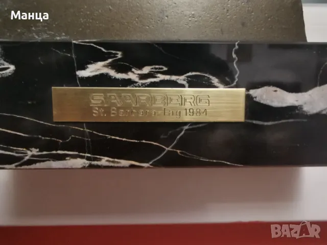 Бронзова скулптура миньор с кирка, снимка 6 - Антикварни и старинни предмети - 49055641