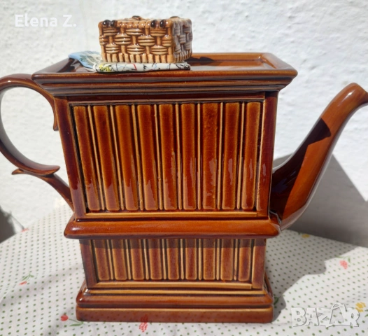 Подписан рядък чайник Portmeirion Botanic Garden Cardew, снимка 8 - Декорация за дома - 53808895