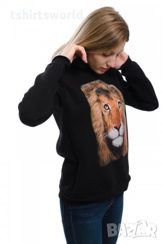 Нов дамски суичър с трансферен печат Лъв, животни, снимка 7 - Суичъри - 27505468