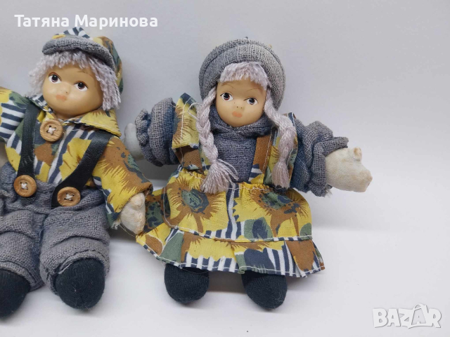 Три малки колекционерски кукли с керамични лица, снимка 4 - Колекции - 44618493