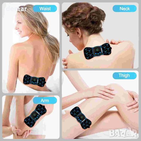 Безжична TENS машина за облекчаване на болката, Мускулен стимулатор, 8 режима, 19 нива, снимка 3 - Други - 44277933