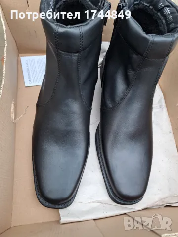 Черни боти естествена кожа, снимка 12 - Мъжки боти - 48224558