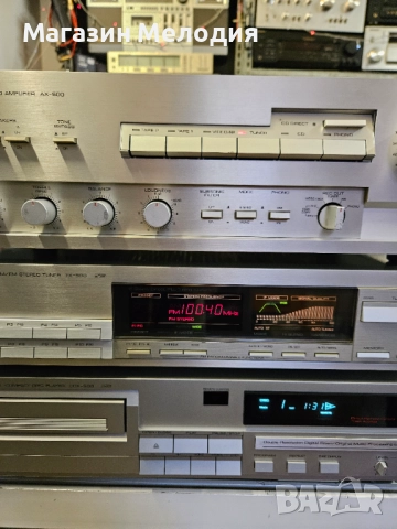 Страхотна аудиосистема YAMAHA В отлично техническо и визуално състояние. Усилвател Yamaha AX-500 + т, снимка 4 - Аудиосистеми - 41640034