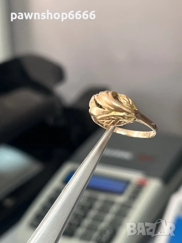 Златен пръстен 14 карата, снимка 3 - Пръстени - 50904248