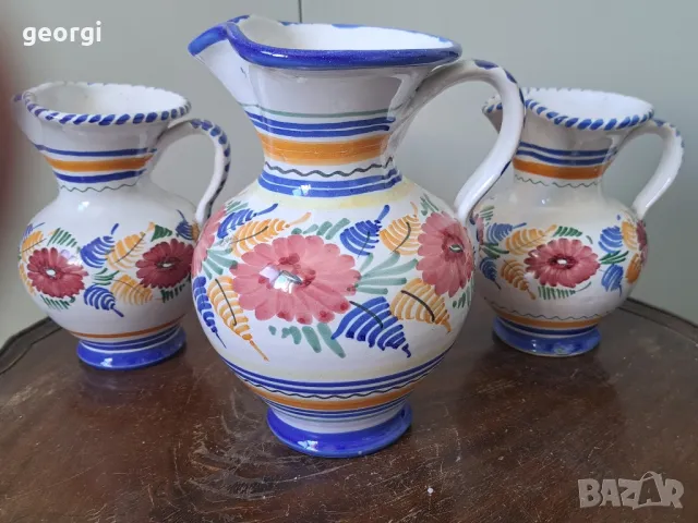  три керамични кани ръчна изработка   5/2, снимка 2 - Декорация за дома - 49081445