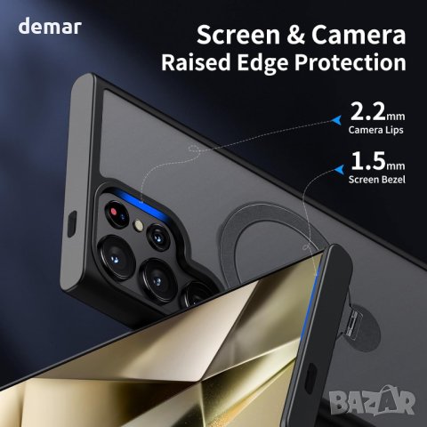 Aunote for MagSafe Магнитен калъф за Samsung S24 , черен, снимка 4 - Калъфи, кейсове - 44494627