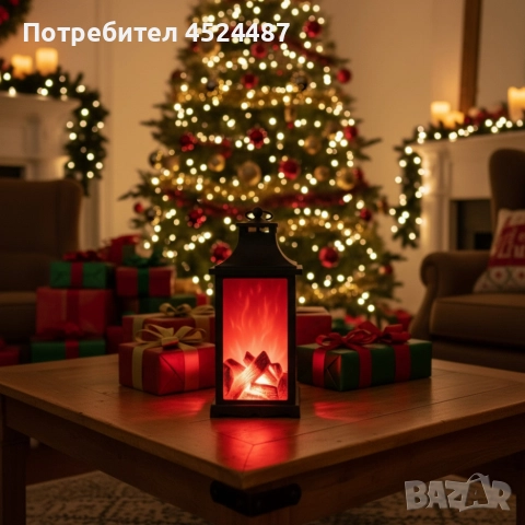 LED декоративен фенер с ефект на жив пламък, снимка 4 - Декорация за дома - 52586689