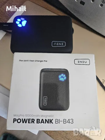 INIU BI-B43 MagPro 10000mAh магнитна външна батерия, нова и запечатана , снимка 2 - Външни батерии - 56002242