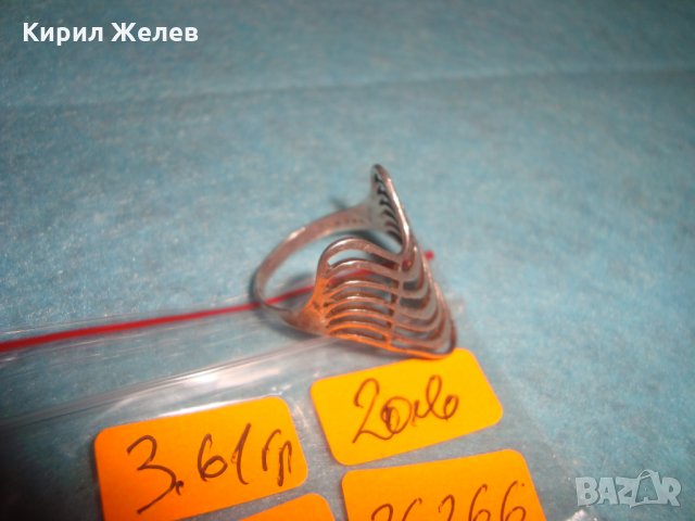 СТАР СРЕБЪРЕН АРТ ПРЪСТЕН СРЕБРО 925 АЖУРНА РЪЧНА МАЙСТОРСКА АРТ НУВО ИЗРАБОТКА АНГЛИЯ 26266, снимка 8 - Пръстени - 34630789