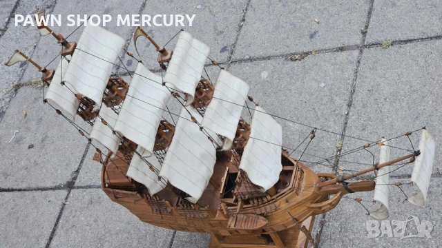 Продавам ръчна изработка старинен кораб уникат, снимка 6 - Антикварни и старинни предмети - 52012065