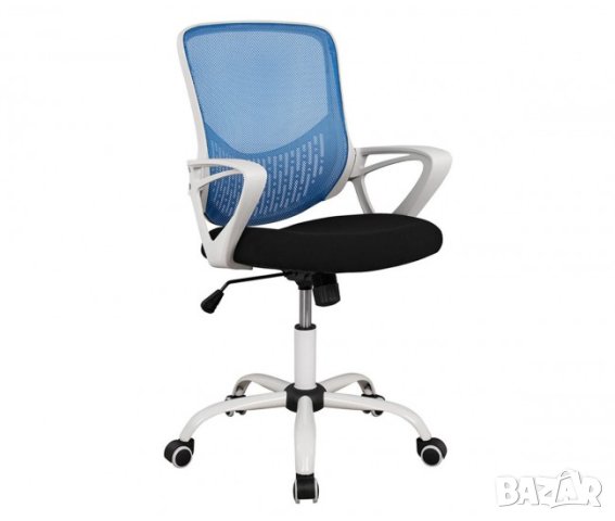 Компютърен стол в син цвят, снимка 2 - Столове - 41890405