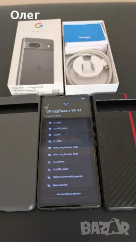 Google Pixel 7a + кутия и 2 калъфа — 110 €