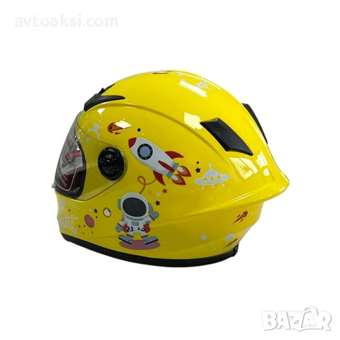 Детска каска Мотор/Мотопед/Вело/Скутер/Атв Шлем, снимка 8 - Аксесоари и консумативи - 50533453