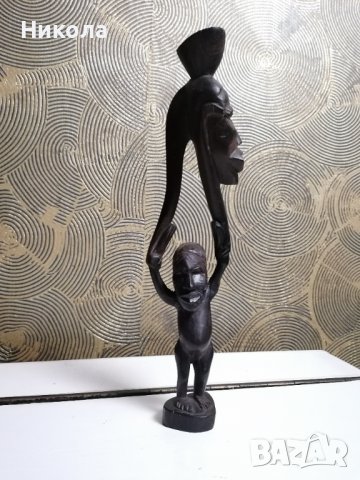 Африкански дърворезби от абаносова тежка дървесина, снимка 15 - Статуетки - 40112415