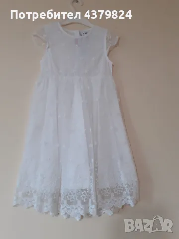 Нова немска официална бяла рокля р.86,92,116,122,128
