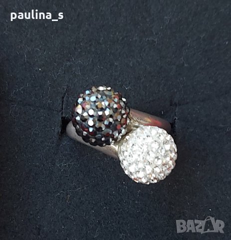 Сребърен пръстен с камъни "Swarovski" проба 925 , снимка 9 - Пръстени - 26286113