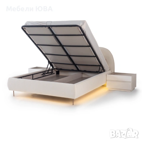 Спалня с LED осветление, снимка 3 - Спални и легла - 53561949