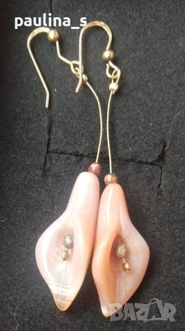 Vintage / Два броя обеци / Много рядка находка / Висящи сребърни обеци , снимка 5 - Обеци - 40827827