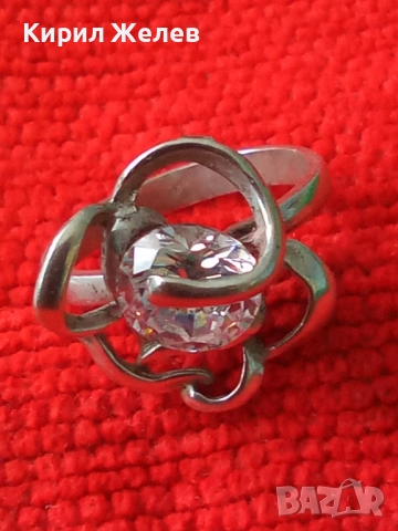 АЖУРЕН СКЪПОЦЕНЕН СРЕБЪРЕН ПРЪСТЕН СРЕБРО 925 с ПРЕКРАСЕН ЮВЕЛИРНО ФАСЕТИРАН ИСКРЯЩ ЦИРКОН 49338, снимка 9 - Пръстени - 50489445