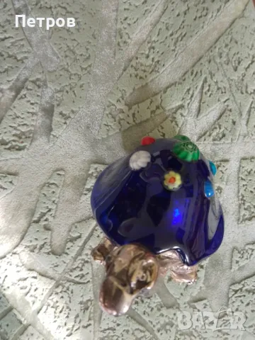 костенурка фигурка посребрена италия, снимка 4 - Фигурки - 47712360