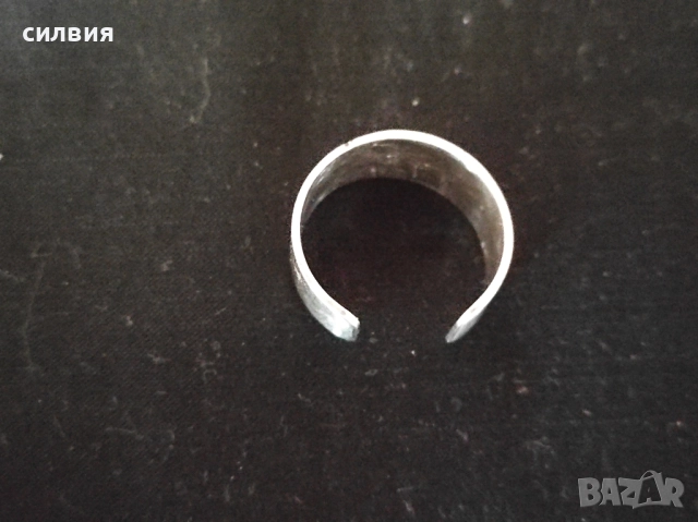 дамски сребърен пръстен, снимка 5 - Бижутерийни комплекти - 41348525