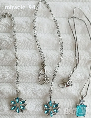 Красиви колиета със сини кристали - ИДЕАЛЕН ПОДАРЪК ЗА 08-МИ МАРТ!, снимка 3 - Колиета, медальони, синджири - 53581370