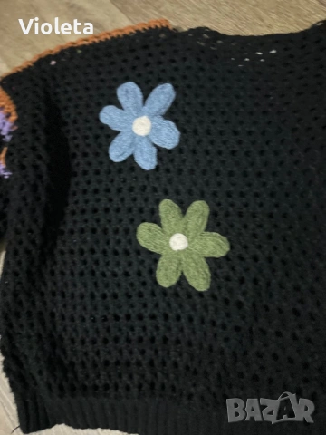 Черна блуза вълнена, снимка 5 - Блузи с дълъг ръкав и пуловери - 53048688