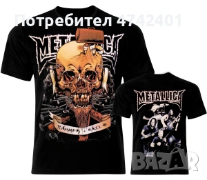Рок метъл тениски на Metallica, снимка 2 - Тениски - 53534992