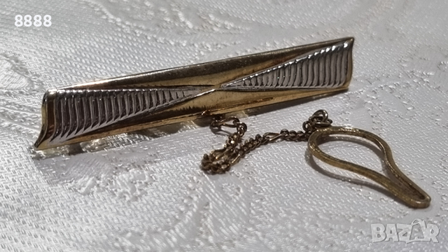 Луксозна италиянска сребърна щипка за врътовръзка , снимка 3 - Други - 44589078