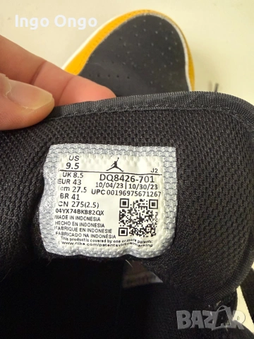 Jordan 1 Mid оригинални, снимка 6 - Други - 53757312