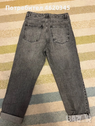 Дънки Зара Zara mom fit , снимка 3 - Дънки - 52240938