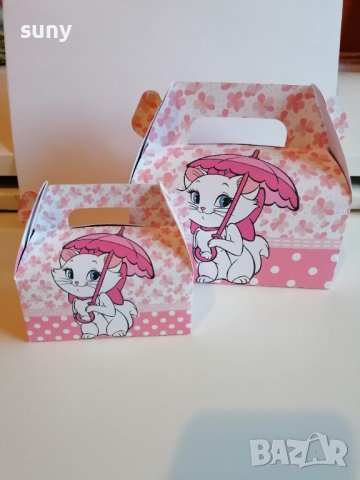 Кутийка за лакомства Котето Мари малка и голяма, снимка 1