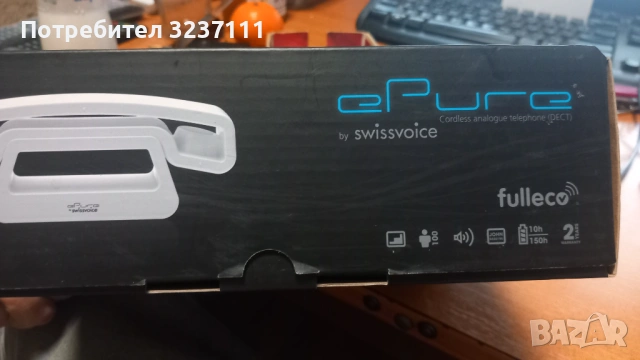 Безжичен телефон swissvoice ePure, снимка 3 - Стационарни телефони и факсове - 53385031