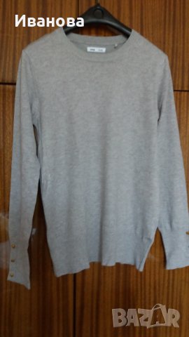 Сив тънък пуловер, снимка 8 - Блузи с дълъг ръкав и пуловери - 42015875
