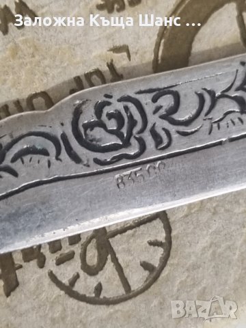 Антикварен комплект сребърни прибори 835 проба , снимка 4 - Антикварни и старинни предмети - 41955989