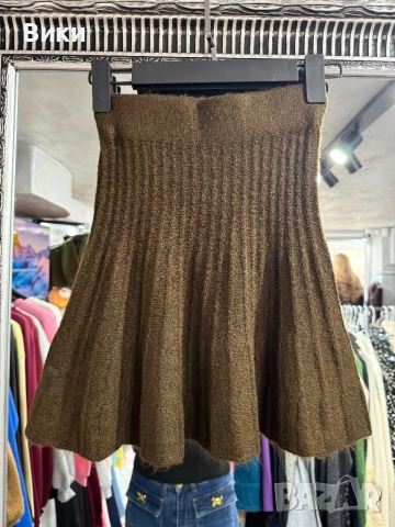 Пола от плетиво в размер S, снимка 2 - Поли - 52927135