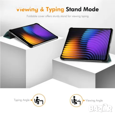 Xiaomi Pad 7 / 7 Pro ENKAY Кожен Калъф и Протектор, снимка 8 - Калъфи, кейсове - 48598626