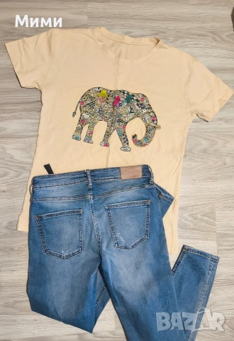 Дамски лот дънки"Zara" С/М размер , снимка 4 - Комплекти - 53402167