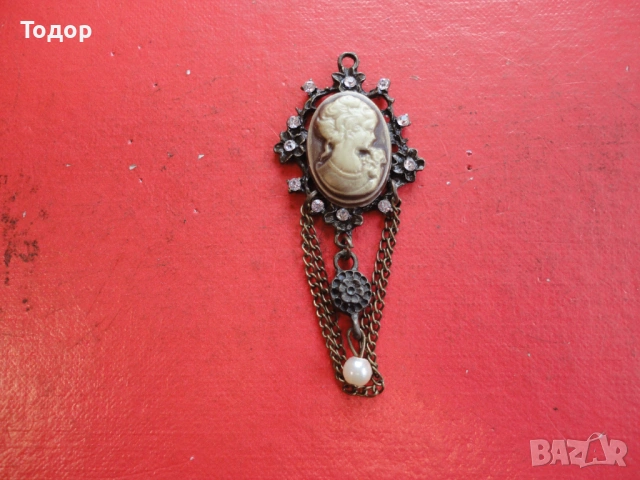 Медальон колие камея 3, снимка 2 - Колиета, медальони, синджири - 53302483