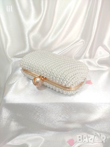 Сватбена чанта с перли Кера, снимка 2 - Чанти - 42340389