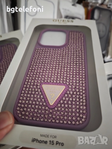 Промо!!! GUESS гърбове за iPhone 15 Pro , 15 Pro Max, снимка 4 - Калъфи, кейсове - 51840965