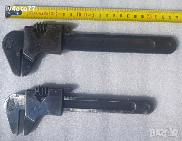 2 бр. стари немски раздвижни ключа Mauzer 