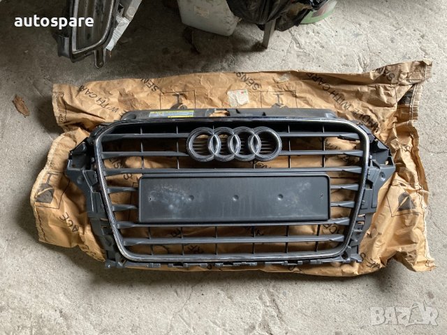 Предна решетка черна за Audi A3. 2012 -2016, снимка 1 - Части - 39602125