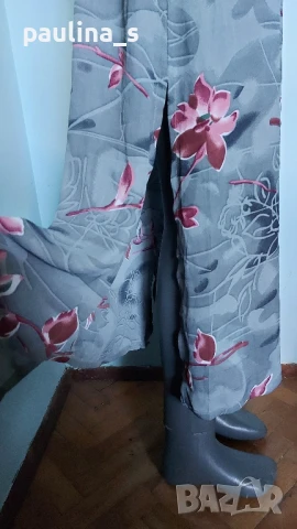 L / XL "Butz Moda" / Флорална рокля с цепки , снимка 7 - Рокли - 50513440